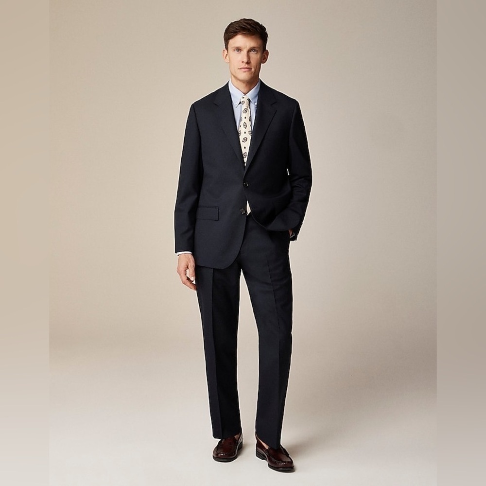 J Crew Kenmare Relaxed-fit suit jacket in Italian wool BZ638